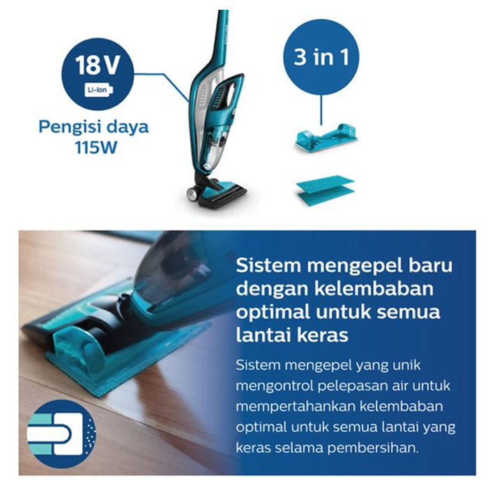 Philips PowerPro Aqua Vacuum cleaner and Mopping - FC6404/01